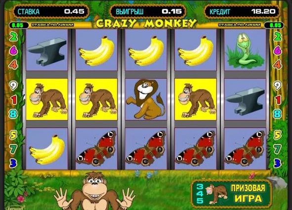 щасливі комбінації в грі Крейзі Манкі